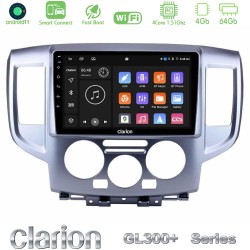 Clarion GL300+ Series 4Core Android ClarionOS 4+64GB  Nissan NV200 Navigation Multimedia Tablet 9"