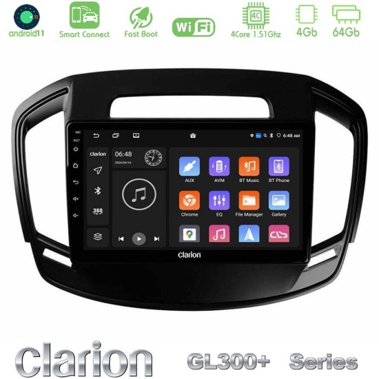 Clarion GL300+ Series 4Core Android ClarionOS 4+64GB  Opel Insignia 2014-2017 Navigation Multimedia Tablet 9"