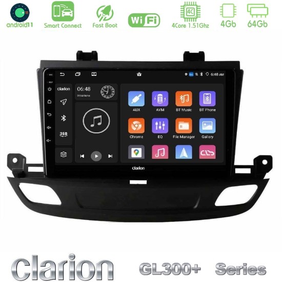 Clarion GL300+ Series 4Core Android ClarionOS 4+64GB  Opel Insignia 2 2017-2020 Navigation Multimedia Tablet 9"