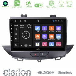 Clarion GL300+ Series 4Core Android ClarionOS 4+64GB Opel Grandland/Crossland X Navigation Multimedia Tablet 9"