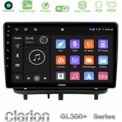 Clarion GL300+ Series 4Core Android ClarionOS 4+64GB Opel Corsa D 2006-2014 Navigation Multimedia Tablet 9" (Top Mount)