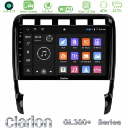 Clarion GL300+ Series 4Core Android ClarionOS 4+64GB  Porsche Cayenne 2003-2010 Navigation Multimedia Tablet 9"