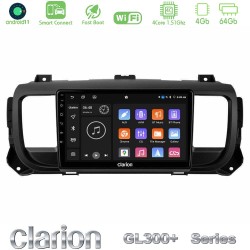 Clarion GL300+ Series 4Core Android ClarionOS 4+64GB  Citroen/Peugeot/Opel/Toyota Navigation Multimedia Tablet 9"