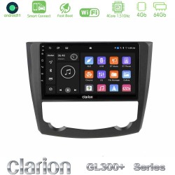 Clarion GL300+ Series 4Core Android ClarionOS 4+64GB  Renault Kadjar Navigation Multimedia Tablet 9"