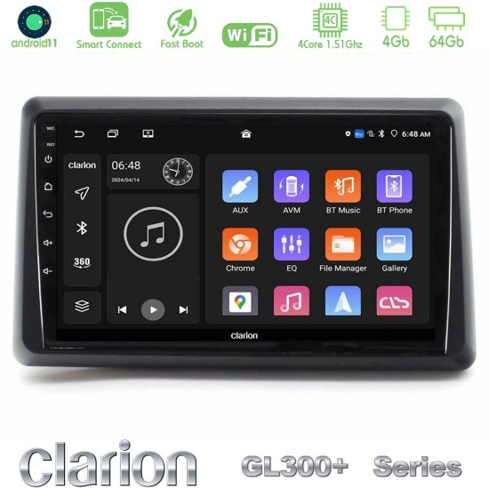 Clarion GL300+ Series 4Core Android ClarionOS 4+64GB Renault Express 2020-2025 Navigation Multimedia Tablet 9" Clarion GL300+ Series 4Core Android ClarionOS 4+64GB Renault Express 2020-2025 Navigation Multimedia Tablet 9"