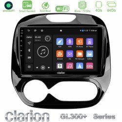 Clarion GL300+ Series 4Core Android ClarionOS 4+64GB     Renault Captur 2013-2019 (Facelift) Navigation Multimedia Tablet 9"