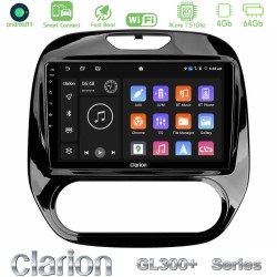 Clarion GL300+ Series 4Core Android ClarionOS 4+64GB  Renault Captur 2013-2019 (Manual AC) Navigation Multimedia Tablet 9"