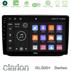 Clarion GL300+ Series 4Core Android ClarionOS 4+64GB  Skoda Fabia 2007-2014 Navigation Multimedia Tablet 10"