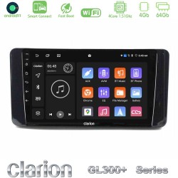 Clarion GL300+ Series 4Core Android ClarionOS 4+64GB  Skoda Kamiq 2019-2022 Navigation Multimedia Tablet 9"