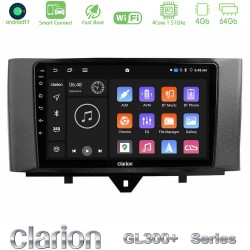 Clarion GL300+ Series 4Core Android ClarionOS 4+64GB  Smart 451 Facelift Navigation Multimedia Tablet 9"