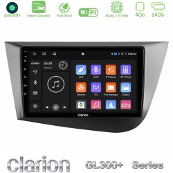 Clarion GL300+ Series 4Core Android ClarionOS 4+64GB  Seat Leon Navigation Multimedia Tablet 9"