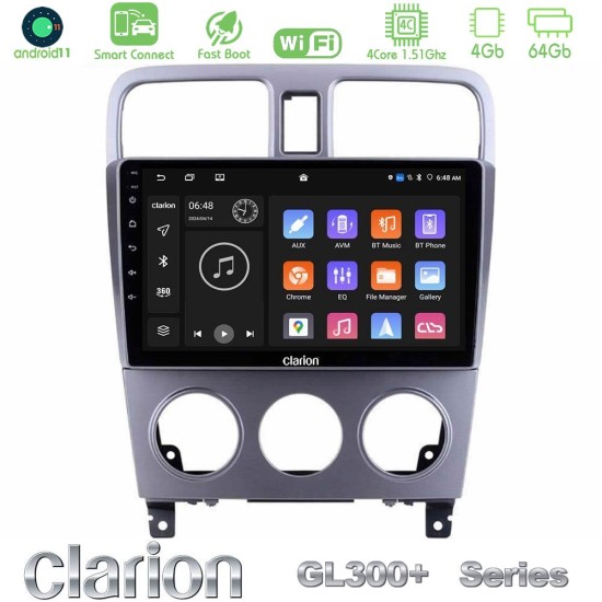Clarion GL300+ Series 4Core Android ClarionOS 4+64GB  Subaru Forester 2003-2007 Navigation Multimedia Tablet 9"