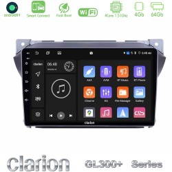 Clarion GL300+ Series 4Core Android ClarionOS 4+64GB  Suzuki Alto amp; Nissan Pixo Navigation Multimedia Tablet 9"