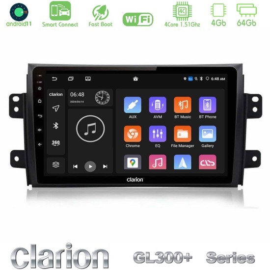 Clarion GL300+ Series 4Core Android ClarionOS 4+64GB Suzuki SX4 2006-2014 Fiat Sedici 2006-2014 Navigation Multimedia Tablet 9" Clarion GL300+ Series 4Core Android ClarionOS 4+64GB Suzuki SX4 2006-2014 Fiat Sedici 2006-2014 Navigation Multimedia Tablet 9"