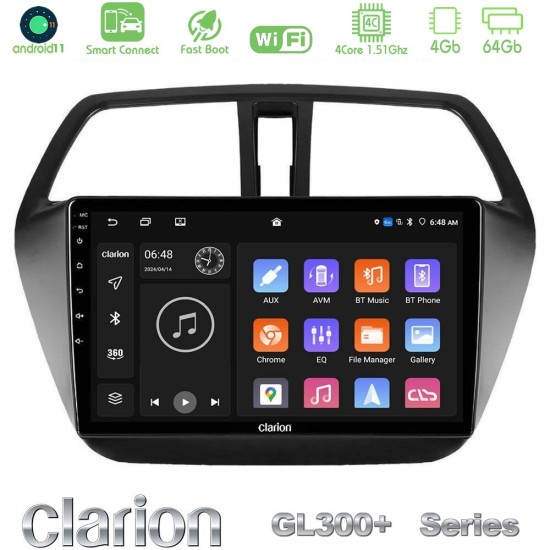 Clarion GL300+ Series 4Core Android ClarionOS 4+64GB  Suzuki SX4 S-Cross Navigation Multimedia Tablet 9"
