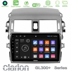 Clarion GL300+ Series 4Core Android ClarionOS 4+64GB  Toyota Corolla 2008-2010 Navigation Multimedia Tablet 9"