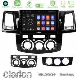 Clarion GL300+ Series 4Core Android ClarionOS 4+64GB  Toyota Hilux 2007-2016 Navigation Multimedia Tablet 9"