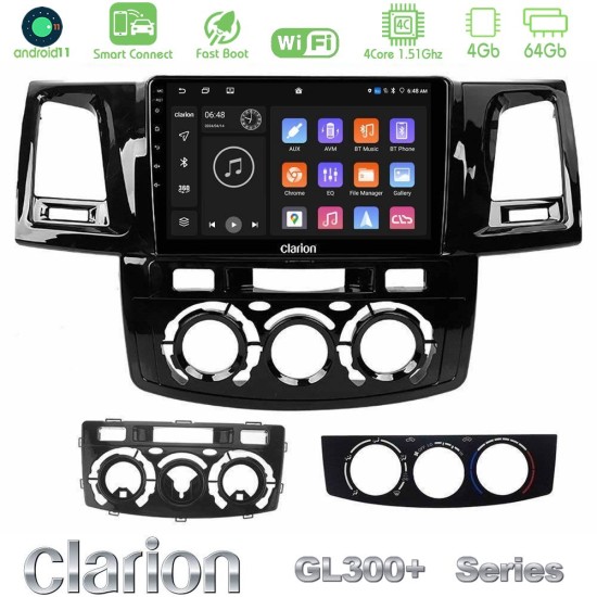 Clarion GL300+ Series 4Core Android ClarionOS 4+64GB Toyota Hilux 2007-2016 Navigation Multimedia Tablet 9" Clarion GL300+ Series 4Core Android ClarionOS 4+64GB Toyota Hilux 2007-2016 Navigation Multimedia Tablet 9"