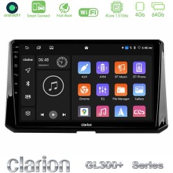 Clarion GL300+ Series 4Core Android ClarionOS 4+64GB  Toyota Corolla 2019-2022 Navigation Multimedia Tablet 10"