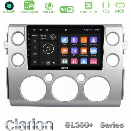 Clarion GL300+ Series 4Core Android ClarionOS 4+64GB Toyota FJ 2007-2014 Navigation Multimedia Tablet 9" Clarion GL300+ Series 4Core Android ClarionOS 4+64GB Toyota FJ 2007-2014 Navigation Multimedia Tablet 9"