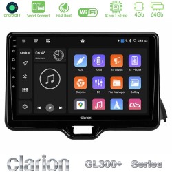 Clarion GL300+ Series 4Core Android ClarionOS 4+64GB  Toyota Yaris 2020-> Navigation Multimedia Tablet 10"