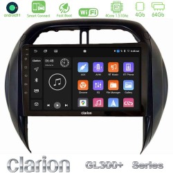 Clarion GL300+ Series 4Core Android ClarionOS 4+64GB  Toyota RAV4 2001-2005 (Auto A/C) Navigation Multimedia Tablet 9"