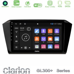 Clarion GL300+ Series 4Core Android ClarionOS 4+64GB  VW Passat Navigation Multimedia Tablet 10"