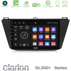 Clarion GL300+ Series 4Core Android ClarionOS 4+64GB  Vw Tiguan 2016-2022 Navigation Multimedia Tablet 10"