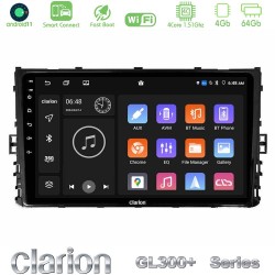 Clarion GL300+ Series 4Core Android ClarionOS 4+64GB  VW MQB 2017-> Navigation Multimedia Tablet 9"