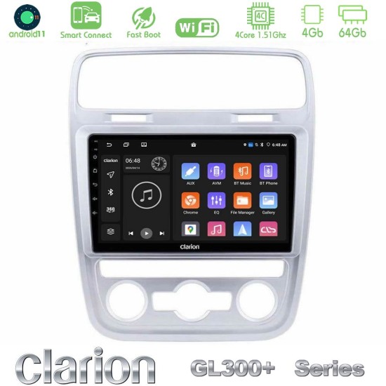 Clarion GL300+ Series 4Core Android ClarionOS 4+64GB VW Scirocco 2014 – 2017 Navigation Multimedia Tablet 9"