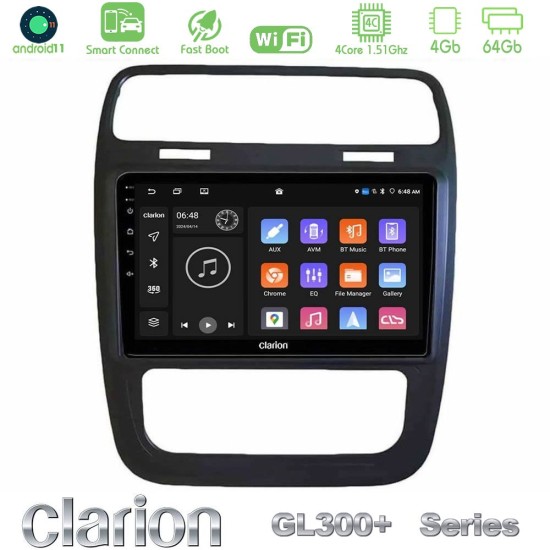 Clarion GL300+ Series 4Core Android ClarionOS 4+64GB VW Scirocco 2014 – 2017 Navigation Multimedia Tablet 9"