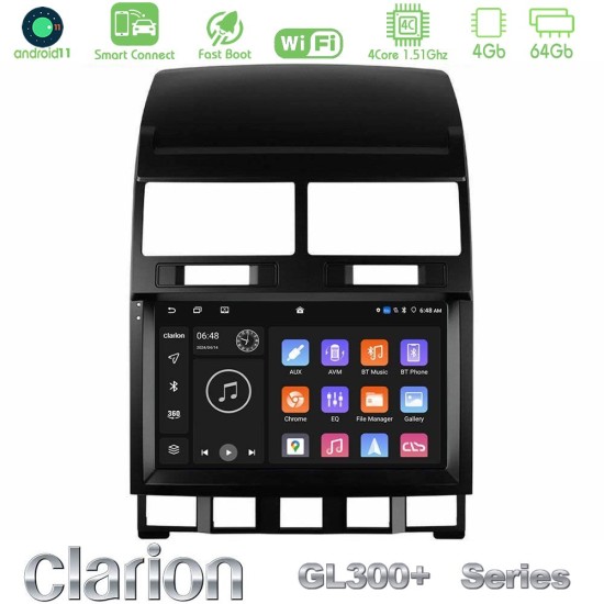 Clarion GL300+ Series 4Core Android ClarionOS 4+64GB VW Touareg 2002 – 2010 Navigation Multimedia Tablet 9" Clarion GL300+ Series 4Core Android ClarionOS 4+64GB VW Touareg 2002 – 2010 Navigation Multimedia Tablet 9"