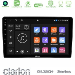 Clarion GL300+ Series 4Core Android ClarionOS 4+64GB  VW Passat Navigation Multimedia Tablet 9"