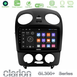 Clarion GL300+ Series 4Core Android ClarionOS 4+64GB  VW Beetle Navigation Multimedia Tablet 9"