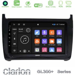 Clarion GL300+ Series 4Core Android ClarionOS 4+64GB  Vw Polo Navigation Multimedia Tablet 9"