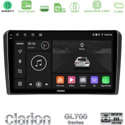 Clarion GL700 Series 8Core Android ClarionOS 4+64GB Audi A3 8P Navigation Multimedia Tablet 9" Με Carplay & Android Auto