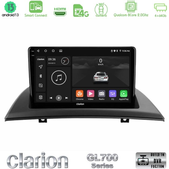 Clarion GL700 Series 8Core Android ClarionOS 4+64GB BMW E83 Navigation Multimedia Tablet 9" Με Carplay & Android Auto Clarion GL700 Series 8Core Android ClarionOS 4+64GB BMW E83 Navigation Multimedia Tablet 9" Με Carplay & Android Auto
