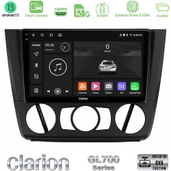 Clarion GL700 Series 8Core Android ClarionOS 4+64GB BMW 1Series E81/E82/E87/E88 (MANUAL A/C) Navigation Multimedia Tablet 9" Με Carplay & Android Auto