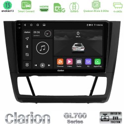 Clarion GL700 Series 8Core Android ClarionOS 4+64GB BMW 1Series E81/E82/E87/E88 (AUTO A/C) Navigation Multimedia Tablet 9" Με Carplay & Android Auto