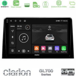 Clarion GL700 Series 8Core Android ClarionOS 4+64GB Peugeot Partner / Citroen Berlingo 2020-> Navigation Multimedia Tablet 10" Με Carplay & Android Auto