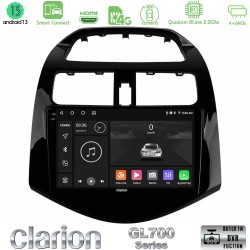 Clarion GL700 Series 8Core Android ClarionOS 4+64GB Chevrolet Spark 2009-2015 Navigation Multimedia Tablet 9" Με Carplay & Android Auto