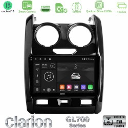 Clarion GL700 Series 8Core Android ClarionOS 4+64GB Dacia Duster 2014-2018 Navigation Multimedia Tablet 9" Με Carplay & Android Auto Clarion GL700 Series 8Core Android ClarionOS 4+64GB Dacia Duster 2014-2018 Navigation Multimedia Tablet 9" Με Carplay & Android Auto