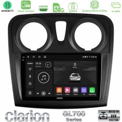 Clarion GL700 Series 8Core Android ClarionOS 4+64GB Dacia Dokker 2014-2021 Navigation Multimedia Tablet 9" Με Carplay & Android Auto Clarion GL700 Series 8Core Android ClarionOS 4+64GB Dacia Dokker 2014-2021 Navigation Multimedia Tablet 9" Με Carplay & Android Auto