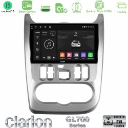 Clarion GL700 Series 8Core Android ClarionOS 4+64GB Dacia Duster/Sandero/Logan Navigation Multimedia Tablet 9" Με Carplay & Android Auto Clarion GL700 Series 8Core Android ClarionOS 4+64GB Dacia Duster/Sandero/Logan Navigation Multimedia Tablet 9" Με Carplay & Android Auto