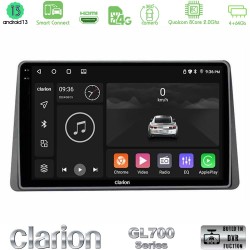 Clarion GL700 Series Dacia Duster 2023-2024 8Core Android ClarionOS 4+64GB Navigation Multimedia Tablet 10" Με Carplay & Android Auto Με Carplay & Android Auto