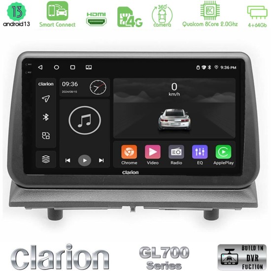 Clarion GL700 Series Dodge Nitro 2007-2011 8Core Android ClarionOS 4+64GB Navigation Multimedia Tablet 9" Με Carplay & Android Auto Με Carplay & Android Auto Clarion GL700 Series Dodge Nitro 2007-2011 8Core Android ClarionOS 4+64GB Navigation Multimedia Tablet 9" Με Carplay & Android Auto Με Carplay & Android Auto