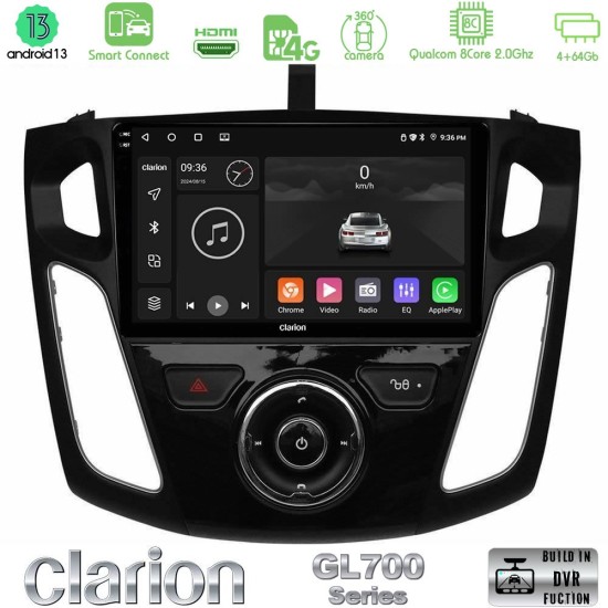Clarion GL700 Series 8Core Android ClarionOS 4+64GB Ford Focus 2012-2018 Navigation Multimedia Tablet 9" Με Carplay & Android Auto Clarion GL700 Series 8Core Android ClarionOS 4+64GB Ford Focus 2012-2018 Navigation Multimedia Tablet 9" Με Carplay & Android Auto