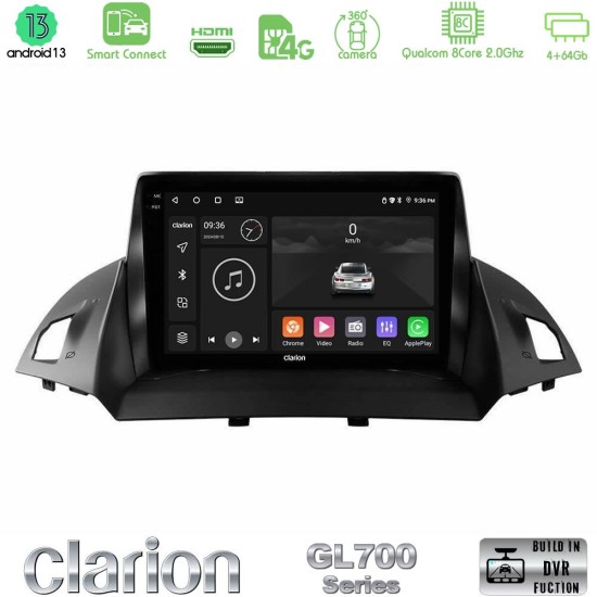 Clarion GL700 Series 8Core Android ClarionOS 4+64GB Ford C-Max/Kuga Navigation Multimedia Tablet 9" Με Carplay & Android Auto Clarion GL700 Series 8Core Android ClarionOS 4+64GB Ford C-Max/Kuga Navigation Multimedia Tablet 9" Με Carplay & Android Auto