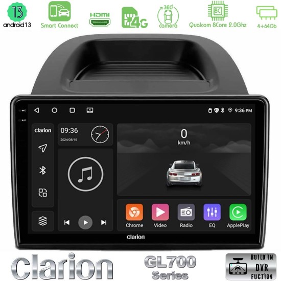 Clarion GL700 Series 8Core Android ClarionOS 4+64GB Ford Ecosport 2018-2020 Navigation Multimedia Tablet 10" Με Carplay & Android Auto