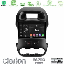 Clarion GL700 Series 8Core Android ClarionOS 4+64GB Ford Ranger 2012-2016 Navigation Multimedia Tablet 9" Με Carplay & Android Auto